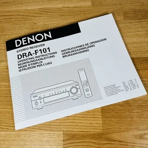 Denon DRA-F101 AM-FM Stereo Receiver Genuine Original Operating Instructions - Picture 1 of 7