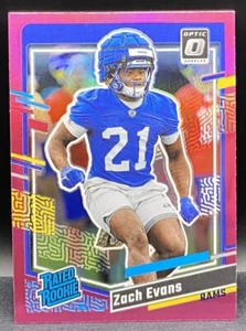 2023 Donruss Optic Rated Rookie Preview Pink Prizm Zach Evans Los Angeles Rams - Picture 1 of 2