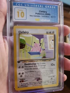 (POP 3) Pokémon 2000 Clefairy Neo Genesis 1st Edition 30/111 CGC 10 PRISTINE - Picture 1 of 3
