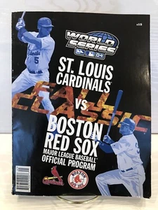 World Series Official 2004 Program Magazine Boston Red Sox St Louis Cardinals - Picture 1 of 8