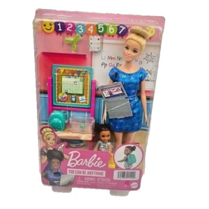 NEU Barbie Lehrerin Maestra Spielset mit blonder Modepuppe 1 Kleinkind Puppe - Bild 1 von 6
