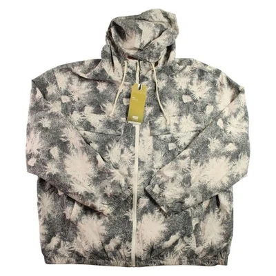 Chaqueta cortavientos Levis para hombre XL gris blanco rendimiento seco con capucha cremallera completa $108 Foto 1 de 4