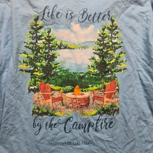 Camiseta manga larga Southern Girl Prep "Life Is Better By the Campfire" 2XL - Imagen 1 de 6