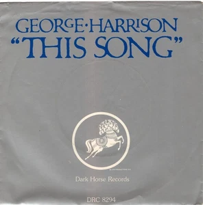 George Harrison NM 45 rpm "This Song" with picture sleeve (The Beatles) - Picture 1 of 4