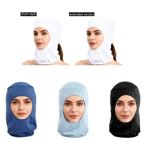 1Pcs Womens Solid Color Hijab Head Scarf Stretchy Turban Full Cover Shawl Cap - Picture 1 of 54