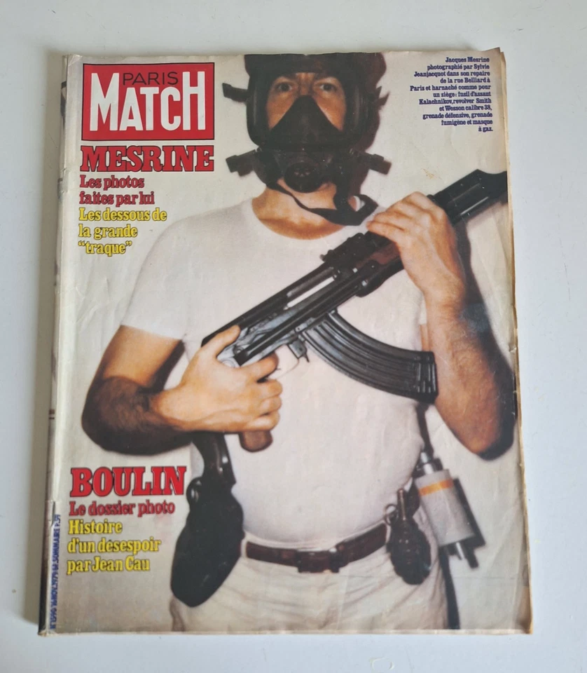 Paris Match Jacques Mesrine Les photos faites par lui Numéro 1590 16 /11/79 Rare - Photo 1/4