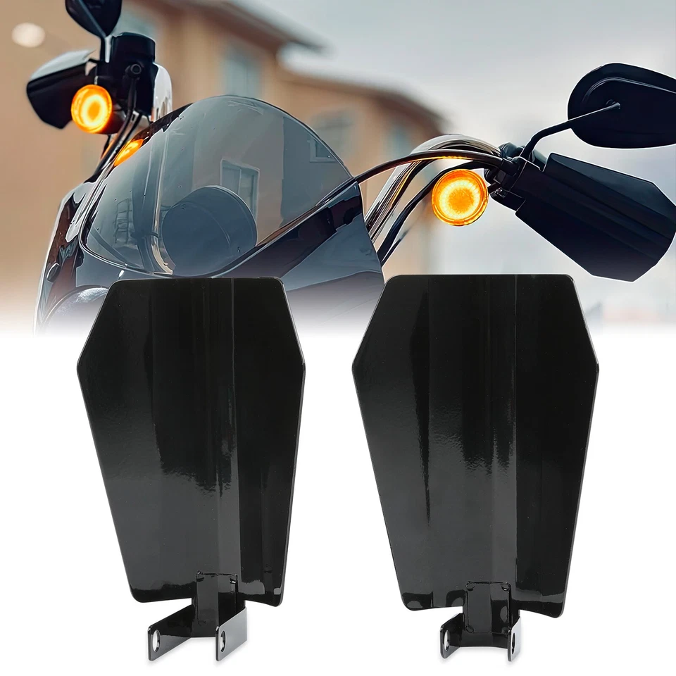 Guardamanos de corte de ataúd Softail Low Rider Wide Glide para Harley Dyna Foto 1 de 4