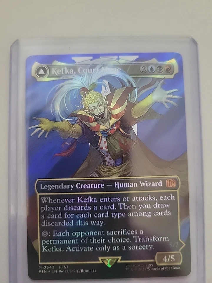 Kefka, Court Mage (0543) (Borderless) (Surge Foil) Final Fantasy Foil - Image 1 of 1