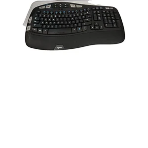 Logitech Wireless Wave K350 Ergonomic Keyboard No USB Receiver Dongle - Picture 1 of 2
