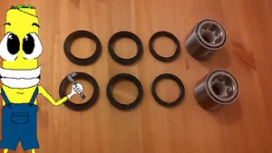 Subaru Impreza 4WD (Non-STi) Rear Wheel Hub Bearings & Seals Kit PAIR TWO 02-07 - Bild 1 von 1