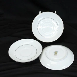 Noritake Buckingham 6438 Saucers 5 5/8" Set of 3 Fine Dining Collection - Picture 1 of 7