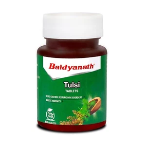 Baidyanath Tulsi 60 Tablets Boosts Immunity Helpful in Cough & Cold Free Ship - Picture 1 of 5