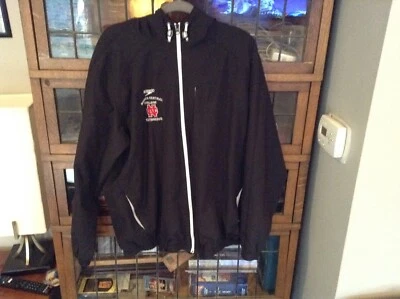 Jaqueta bordada North Central College Cardinals Speedo zíper completo tamanho G/XL legal - Imagem 1 de 4