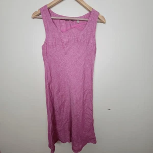 Horny Toad Linen Sleeveless Midi Dress Pink Small - Picture 1 of 4