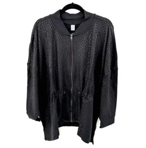 Zuda Z-knit Animals Printed Bomber Jackets with Asymmetrical hemline Size 3X - Picture 1 of 8