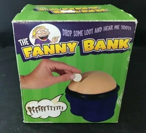 THE FANNY BANK Shaped Like Bottom BIGMOUTH TOYS 6 FART SOUNDS - Picture 1 of 3