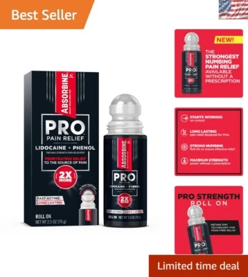 Lidocaína Roll-On de uso diario seguro: alivio del dolor de acción rápida de la artritis y más Foto 1 de 4