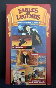 FABLES AND LEGENDS /AMERICAN HISTORY IN VERSE Paul Revere’s Ride/Casablanca Vhs - Picture 1 of 3