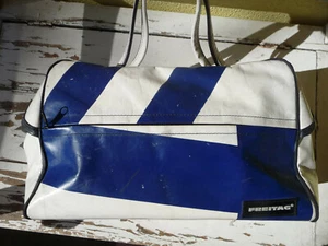 Weiß Blaue Freitag Tasche L 03 SABRINA Handtasche Borsa Bag Planentasche Sport - Bild 1 von 12