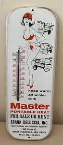 Termómetro publicitario vintage portátil de calor de 16" North Plainfield NJ - Imagen 1 de 4