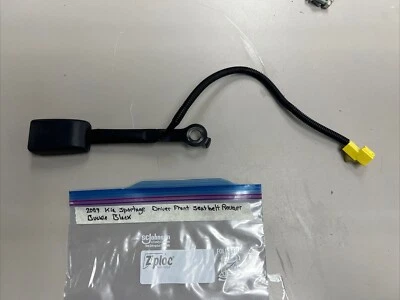 Kia Sportage 2008 2009 receptor hebilla cinturón de seguridad delantero izquierdo izquierdo negro Foto 1 de 4