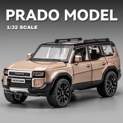 Modello in scala 1:32 per Toyota Land Cruiser Prado SUV auto pressofusa veico... - Immagine 1 di 4