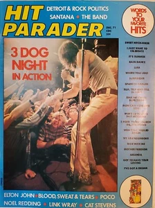 Hit Parader Dec 1971 3 Dog Night The Band Santana Link Wray Noel Redding Poco - Picture 1 of 10