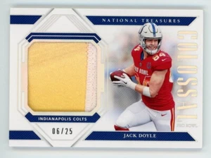2018 National Treasures JACK DOYLE Rare COLOSSAL JERSEY PATCH GOLD #/25 COLTS 17 - Picture 1 of 1