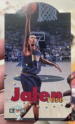1995-96 Fleer NBA Jam Session Jalen Rose Troquelado Inserto #D28 Denver Nuggets  Foto 1 de 2
