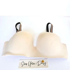 Victoria's Secret Tshirt Lightly Lined Wireless Nude Cream Bra sz 38DD - M991.1 - Picture 1 of 13