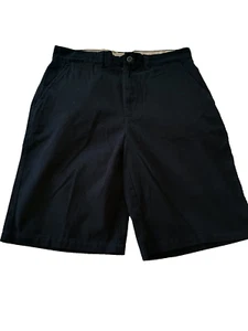 EastIsland Boy’s Chino Shorts Black Youth Sz 16 Flat Front 100% Cotton 4 Pockets - Picture 1 of 5