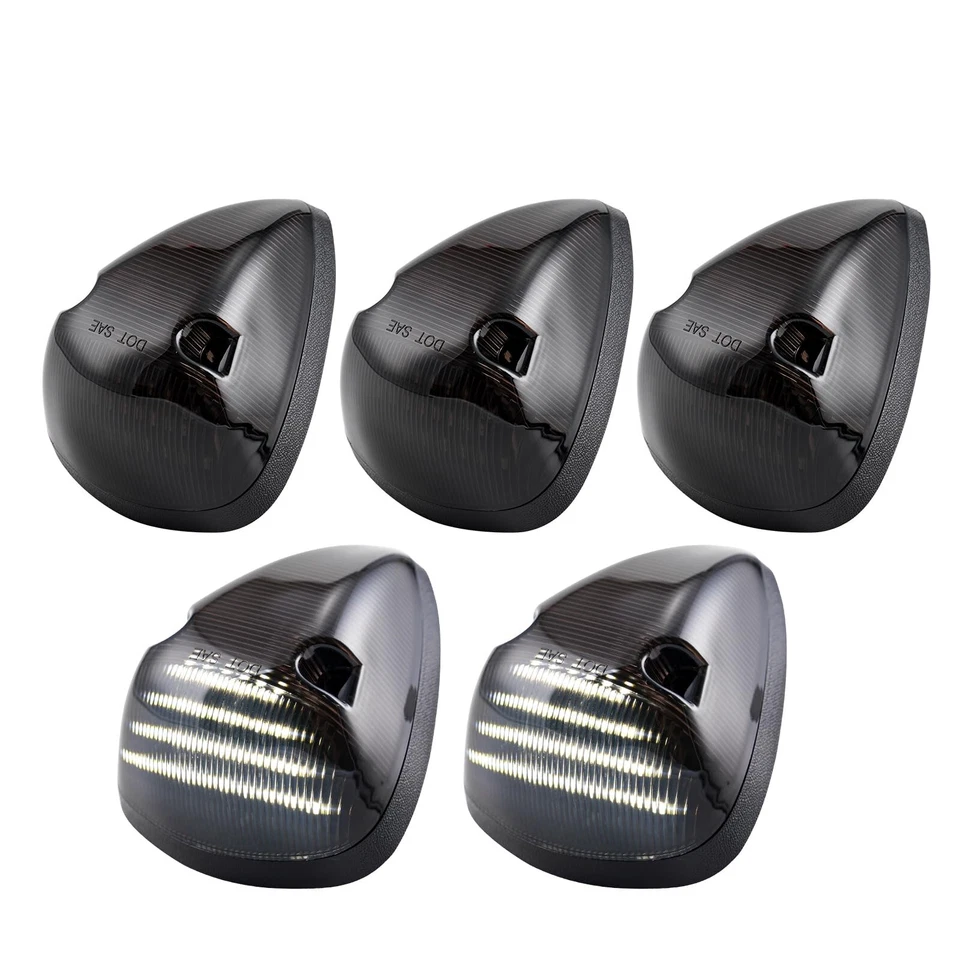 5 PIEZAS Luz Blanca Lente Humo LED Cabina Techo Marcador Luces Compatible con 1994-1... Foto 1 de 4