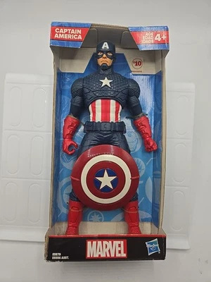 Boneco Marvel Capitão América + Acessório Hasbro Novo Selado 10 Polegadas - Imagem 1 de 4