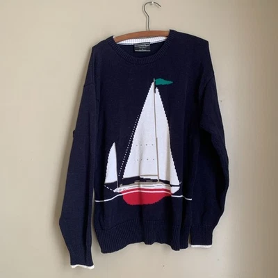 Preswick & Moore Sweater Large Nautical Sailing Boat Preppy 80’ 90s Vintage - Image 1 of 4
