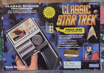 1995 Playmates Classic Star Trek TOS Science Tricorder NEW Works - Image 1 of 2