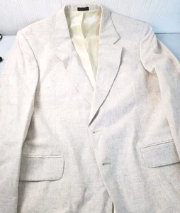 Chaqueta deportiva David Taylor mezcla de lino dos botones 42R - Imagen 1 de 11