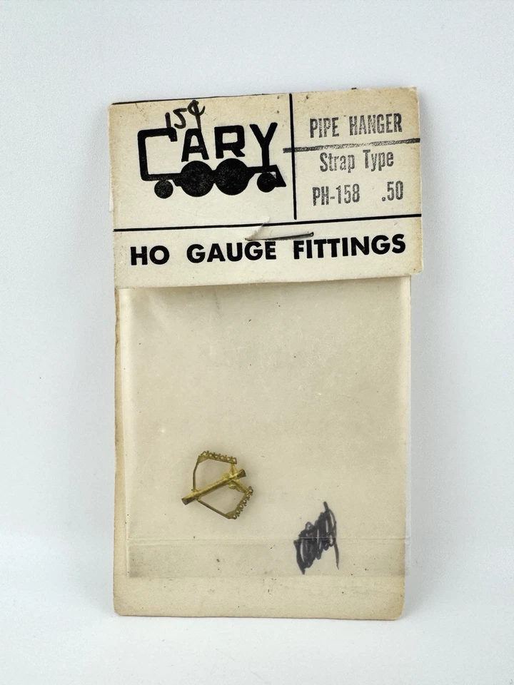 Colgador de tubería de latón escala HO Cary PH-158 tipo correa Foto 1 de 1