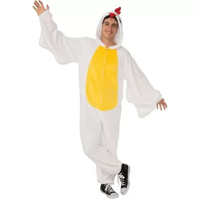 Pollo Una Pieza - Pijama Difuso Cremallera Divertido L/XL Disfraz Halloween - Adulto Foto 1 de 3