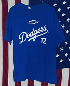 MLB Los Angeles Dodgers Chevrolet Promo Herren T-Shirt Gr. Large blau #12 - Bild 1 von 2