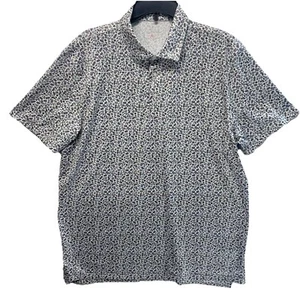 Southern Tide Polo Shirt Mens XL All Over Print Performance Golf Drinks Limes - Picture 1 of 6