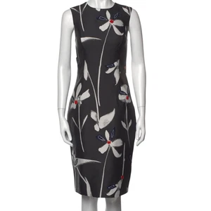 Sachin & Babi Noir May MIDI Sleeveless Black Floral Dress Cocktail Office Party - Picture 1 of 12