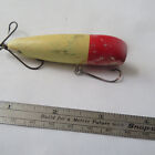 FISHING LURE NEW JERSEY RIGGED  3"  VINTAGE WOOD ORENO RED HEAD