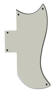 For Gibson SG '61 Reissue Guitar Pickguard 5 Ply White - Picture 1 of 6