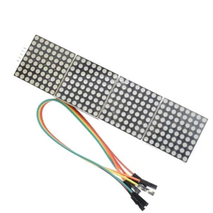 MAX7219 Dot Matrix Module LED 4in1 Display Drive mit 5Pin 20cm Kable For Arduino - Bild 1 von 4