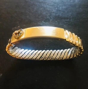 Vintage Jacoby Bender Gold Expansion Women’s Jewelry ID Bracelet - Picture 1 of 21