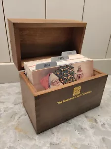 U S Fleetwood First Day of Issue Maximum Card Collection 1983-1985 w/ Wooden Box - Picture 1 of 12
