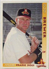 1996 Abilene Prairie Dogs Rod Brewer Trading Card