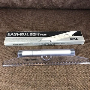 Vintage (30Cm) Rolling Parallel Ruler Drafting Roller Ruler New Old Stock In Box - Picture 1 of 8