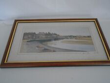 Andrew Dibben Blakeney Quay Norfolk Signed Picture print framed Good Condition