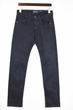 Massimo Dutti Slim Fit Hommes Jeans US 30 Extensible Braguette Zip Bleu Foncé